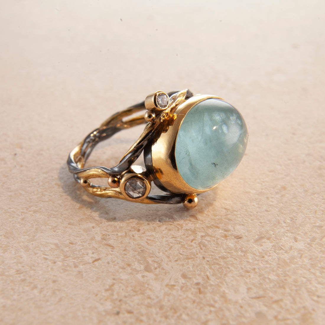 Dobbelt Seafire sølvring