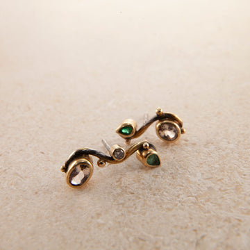 Seafire sølv øreringe