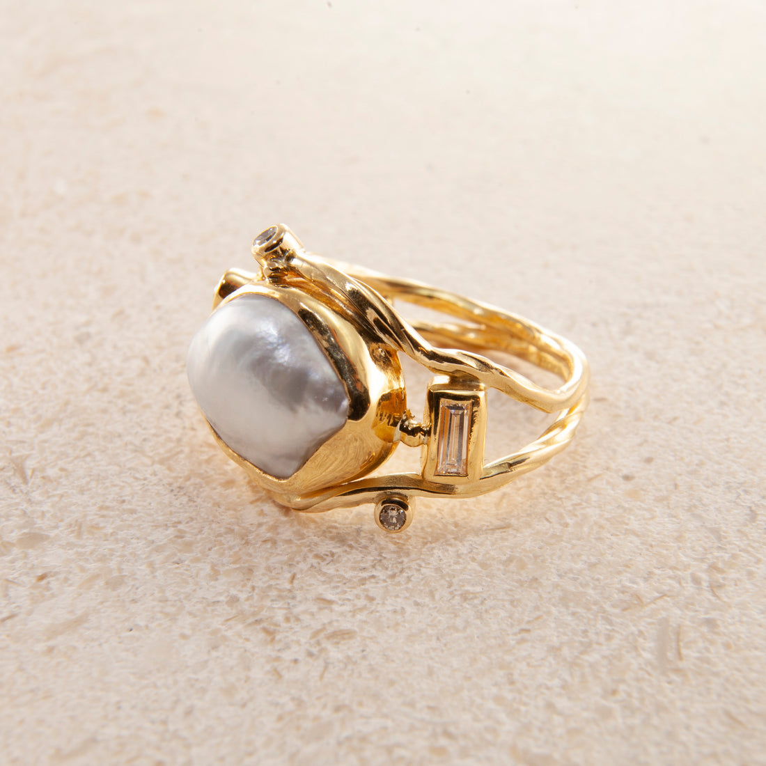 Dobbelt Seafire Guld Ring