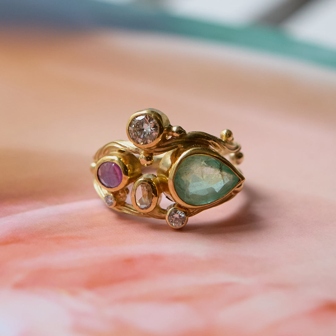 Dobbelt Seafire Guld Ring