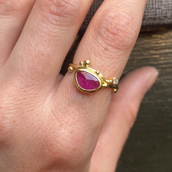 Seafire Gold Ring