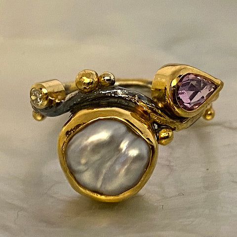 Seafire Silver Ring