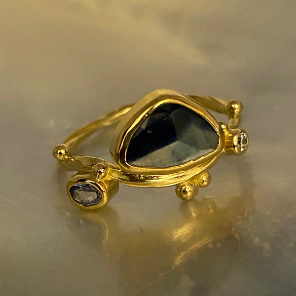 Seafire Gold Ring