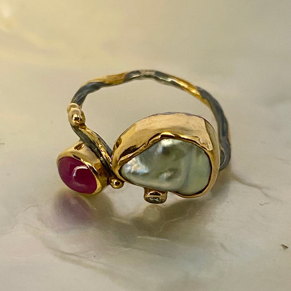Seafire Silver Ring