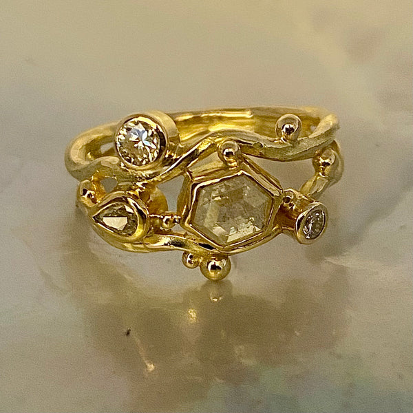 Dobbelt Seafire Guld Ring