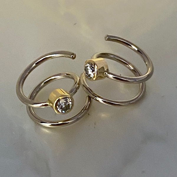 Spiral earrings