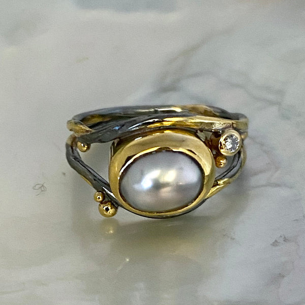 Dobbelt Seafire Sølv Ring