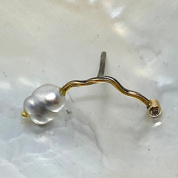 Seafire Silver earring