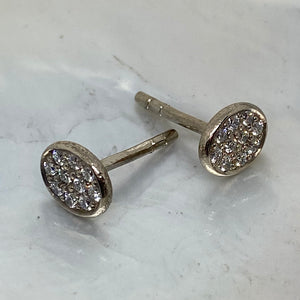Pavé diamond earrings