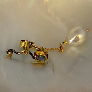 Seafire Silver Earring